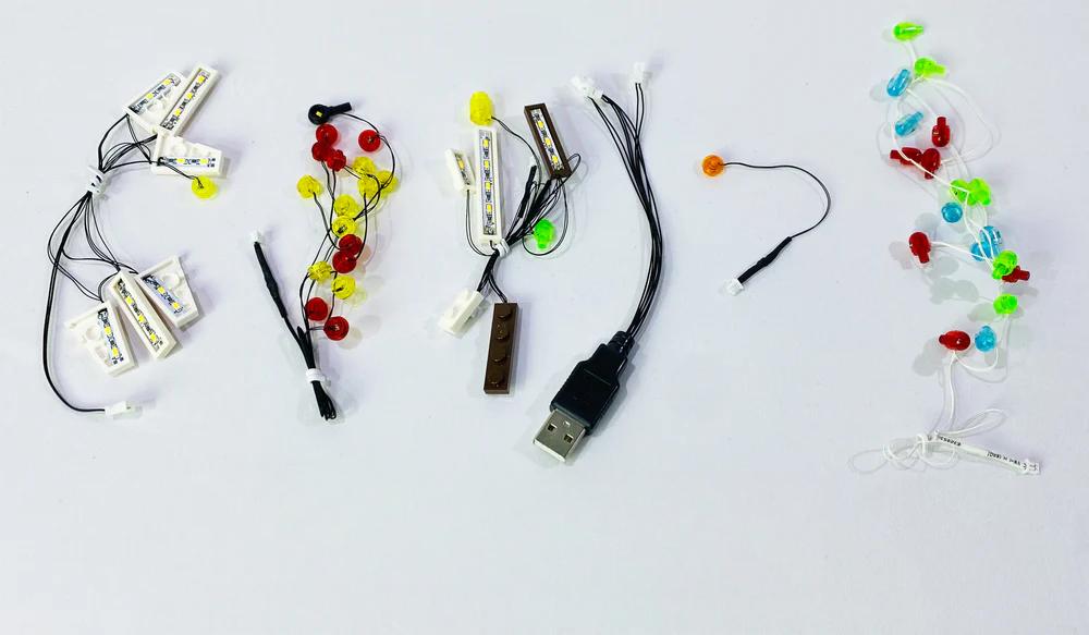 Lighting kit for Winter Village Elf Club House 